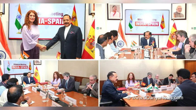 Dr Jitendra Singh Meets Spanish Science Delegation Led by Eva Ortega-Paíno