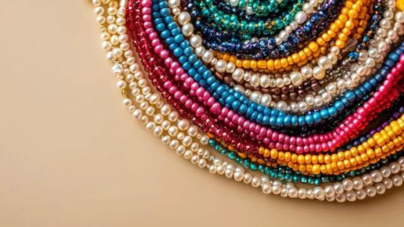 Looking for a wall art idea? Try beadwork