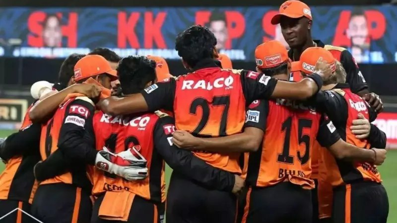 Sunrisers Hyderabad Jersey Number 1 to 100