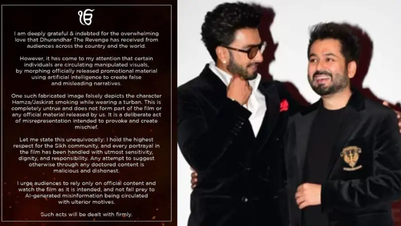 Dhurandhar 2 Director Aditya Dhar issues clarification on Ranveer Singh's viral turban image row