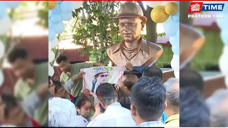 Statue of Zubeen Garg Unveiled at His Kahilipara Residence