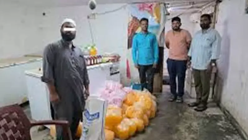 Police bust unhygienic  unit, seize ice candy,  lassi worth Rs 5 Lakh
