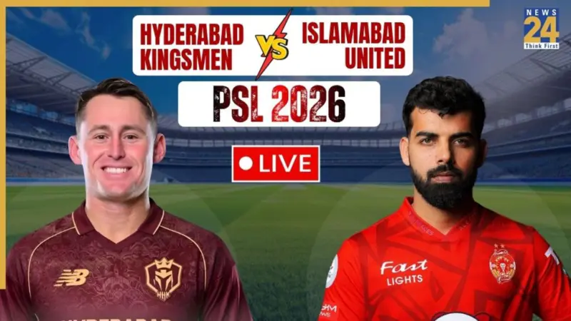 Hyderabad Kingsmen vs Islamabad United Live Score: Shadab Khan's Islamabad United eye semi-final spot, will Marnus' Kingsmen stop them?
