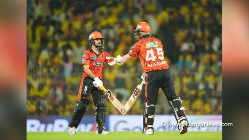 IPL 2026 : Ishan Kishan shines as SRH secure playoff berth with five-wicket win over CSK