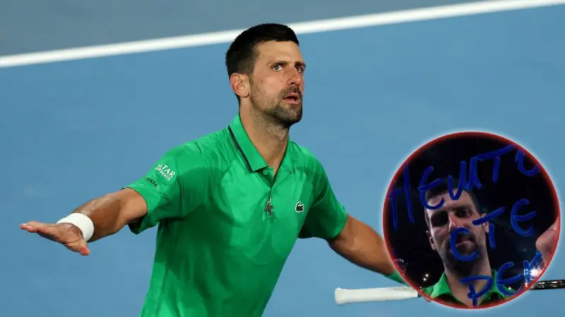 (In Pictures) Novak Djokovic Gives a Three-Word Response to his Critics After Reaching the Australian Open Final