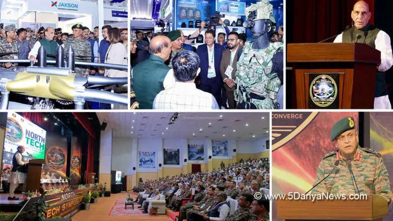 Research & surprise element must to stay future-ready in today's technology-driven era says Rajnath Singh at North Tech Symposium