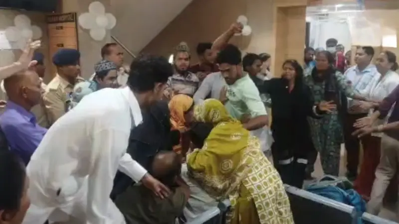 रायपुर नवकार हॉस्पिटल में हंगामा : मायके-ससुराल भिड़े, महिला की हालत गंभीर, पुलिस ने मामले को काबू में किया, आत्महत्या या हत्या की जांच जारी