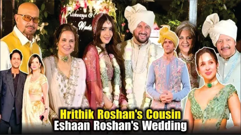Roshan Family Comes Together for Eshaan Roshan's Wedding: Hrithik Roshan, Saba Azad and Pashmina Roshan Attend