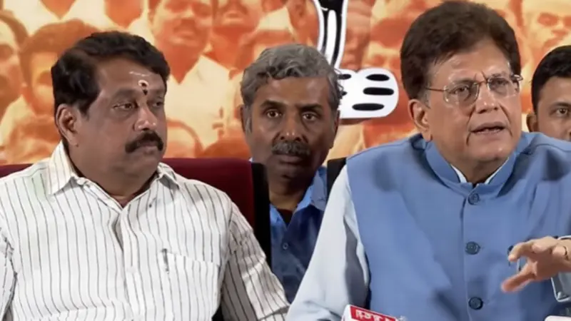 தமிழகத்துக்கான ஜி.எஸ்.டி. வரி வருவாய் எங்கே செல்கிறது.. வெள்ளை அறிக்கை வெளியிட்டு பியூஷ் கோயல் கேள்வி!