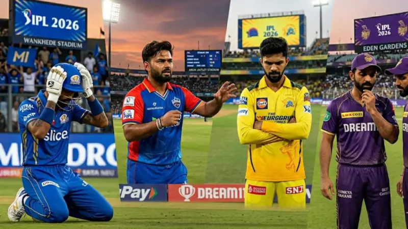 IPL 2026: ఐపీఎల్లో ఈ కెప్టెన్ల విఫలం.. నిర్ణయాలలో తడబాటు.. కుంగిపోతున్న ట్లు..!