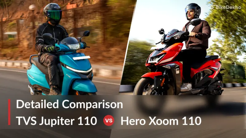 TVS Jupiter 110 vs Hero Xoom 110: Detailed Comparison