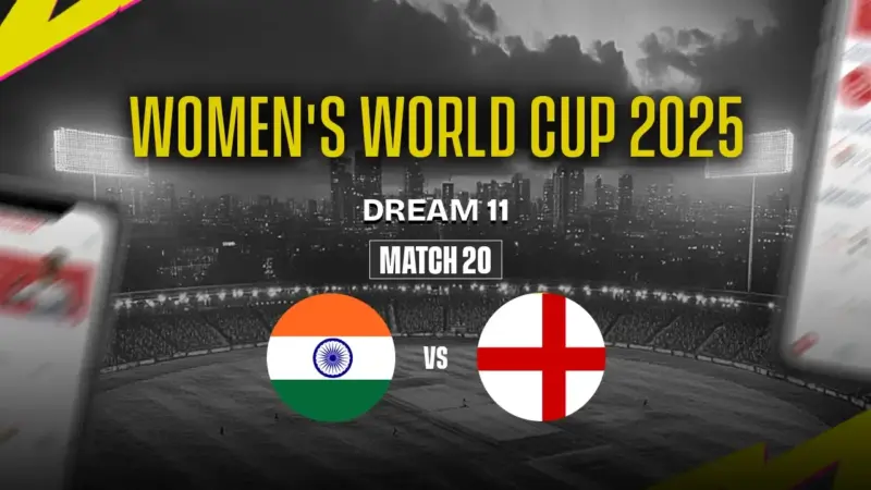 IND-W vs ENG-W Dream11 Prediction Match 20 Playing XI: ICC Women's World Cup, 2025 Fantasy Cricket Tips, Team, and Pitch Report