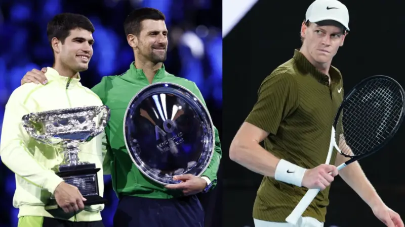 Novak Djokovic Upbeat About Overcoming Jannik Sinner and Carlos Alcaraz in Grand Slams After Australian Open Final Loss