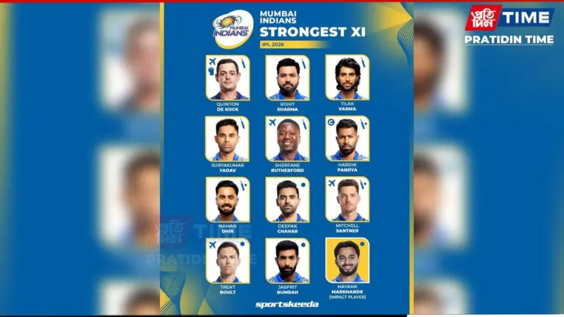 Mumbai Indians Squad IPL 2026: Full Team List, Captain, Players, Roles, Strengths & Key Insights