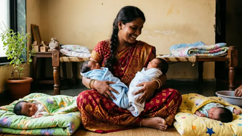 Rare Pregnancy Case! Woman Delivers 4 Babies Over 5 Days