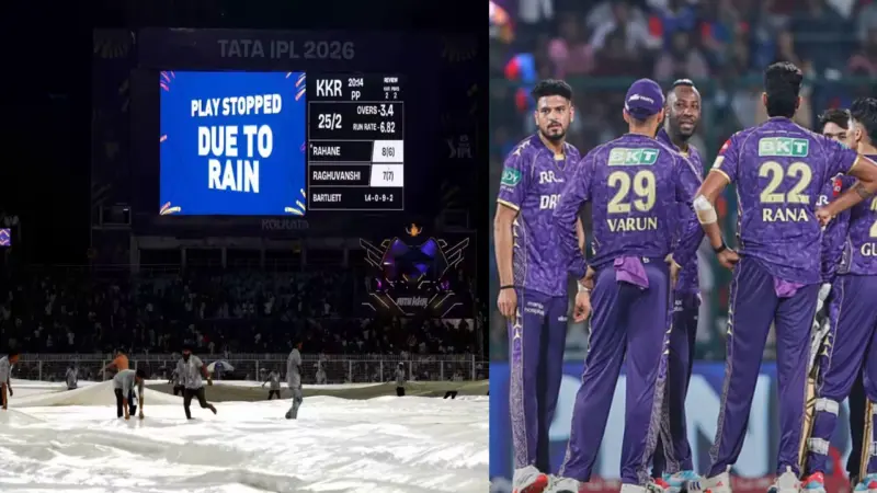 KKR vs PBKS : కోల్‌కతాకు వరుణుడి సాయం.. పాయింట్ల ఖాతా ఓపెన్‌..