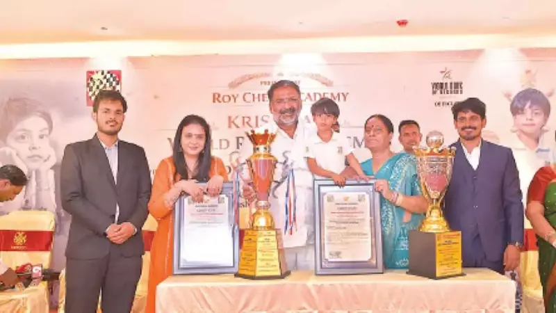 Konda Surekha's 2-year-old grandson sets two chess world records