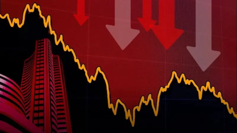 Stock Market : कमजोर वैश्विक संकेतों से शेयर बाजार लाल निशान में खुला, सेंसेक्स 75,000 के नीचे