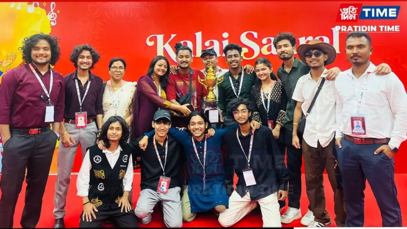 North Lakhimpur University Wins Gold in Folk Orchestra at National Youth Festival