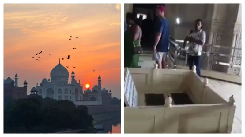 Saffron activists offer Gangajal inside Taj Mahal; video goes viral