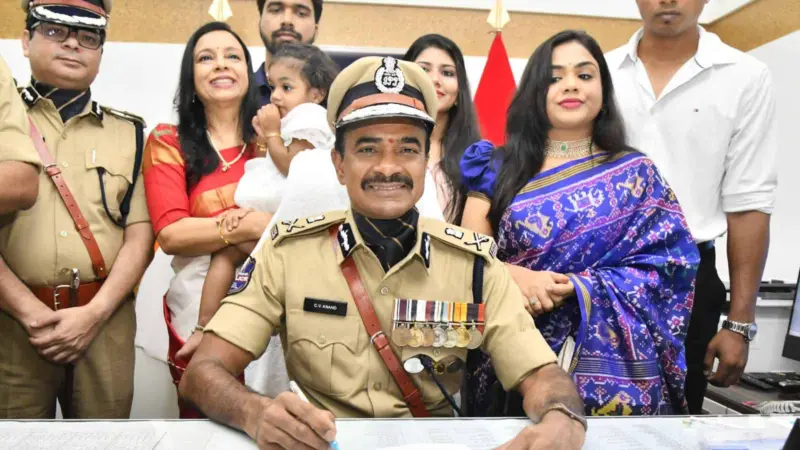 CV Anand takes charge as Telangana Director General of Police