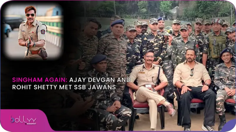 Singham Again: Ajay Devgan and Rohit Shetty met SSB jawans