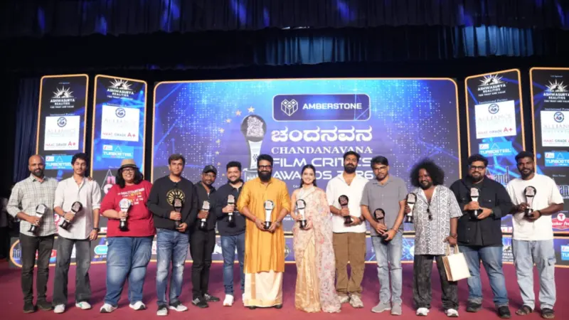 ಚಂದನವನ ಫಿಲ್ಮ್ ಕ್ರಿಟಿಕ್ಸ್ ಅಕಾಡೆಮಿ ಅವಾರ್ಡ್ 2026: ಮೂರು ಪ್ರಶಸ್ತಿಗೆ ಮುತ್ತಿಕ್ಕಿದ್ದ ಡಿವೈನ್ ಸ್ಟಾರ್ ರಿಷಬ್