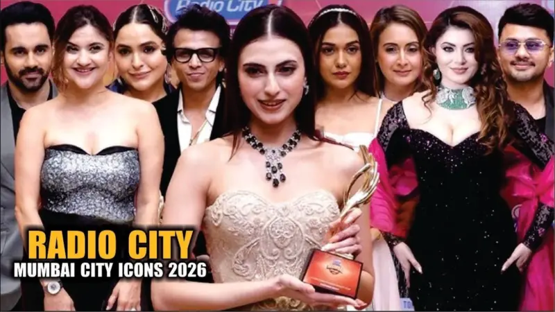 Stylish Looks of Urvashi Rautela and Farhana Bhatt at Radio City Mumbai City Icons 2026