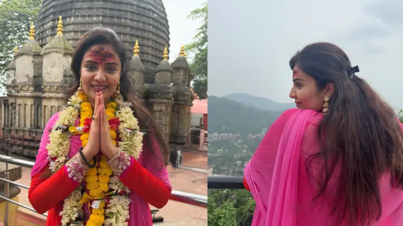 Anchor Sreemukhi : కామాఖ్య ఆలయంలో యాంకర్ శ్రీముఖి.. ఫొటోలు..