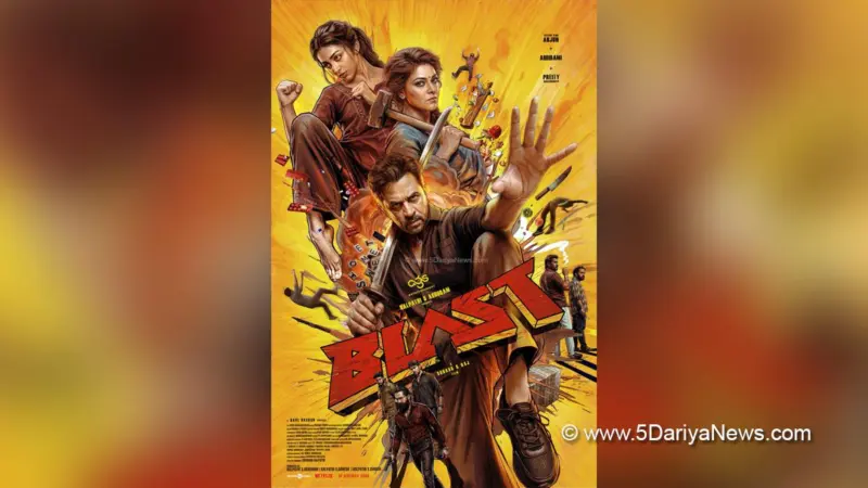 Arjun Sarja, Priety Mukhundhan's film titled 'Blast'