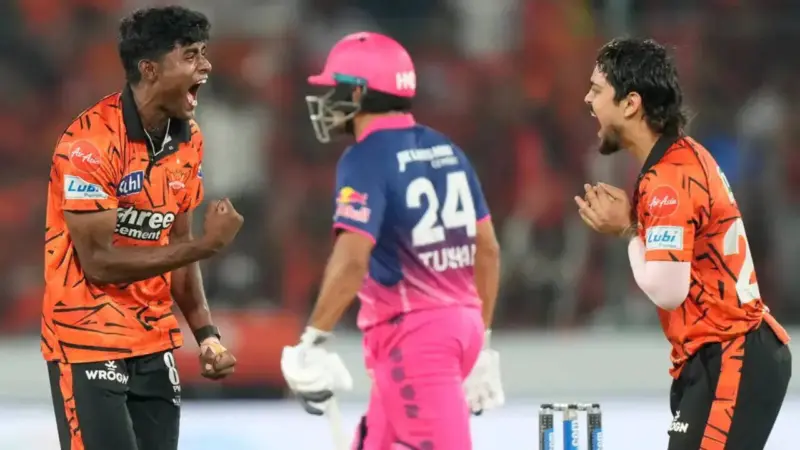 Sunrisers Hyderabad Defeats Rajasthan Royals, Ending Their Winning Streak