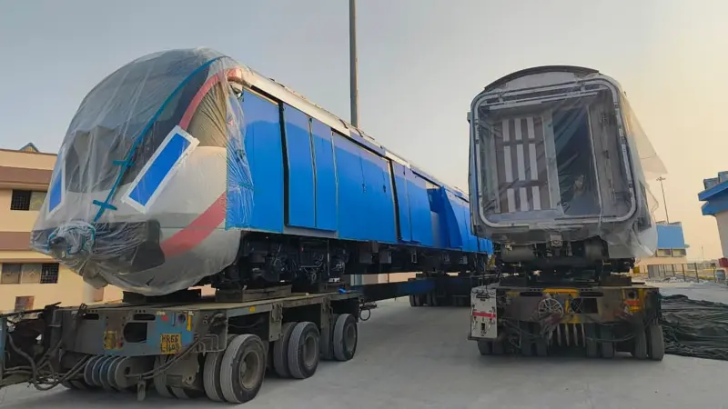 Namma Metro Pink Line gets fourth train from BEML