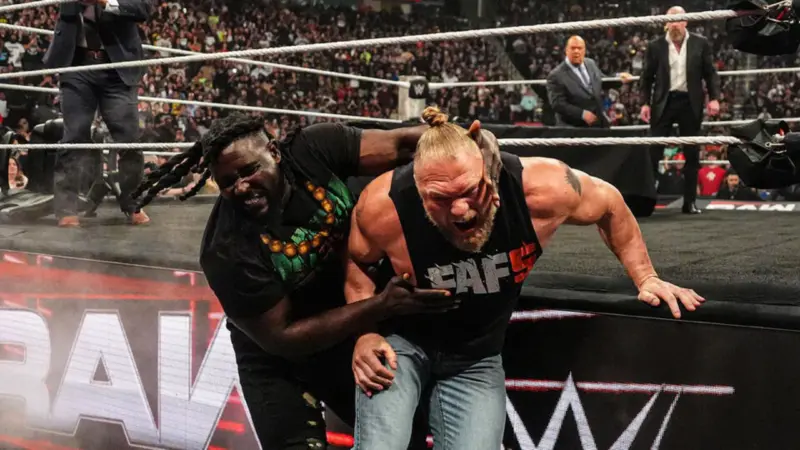 WWE Raw 4/6: Brock Lesnar and Oba Femi Shun WrestleMania Contract Signing in Massive Brawl