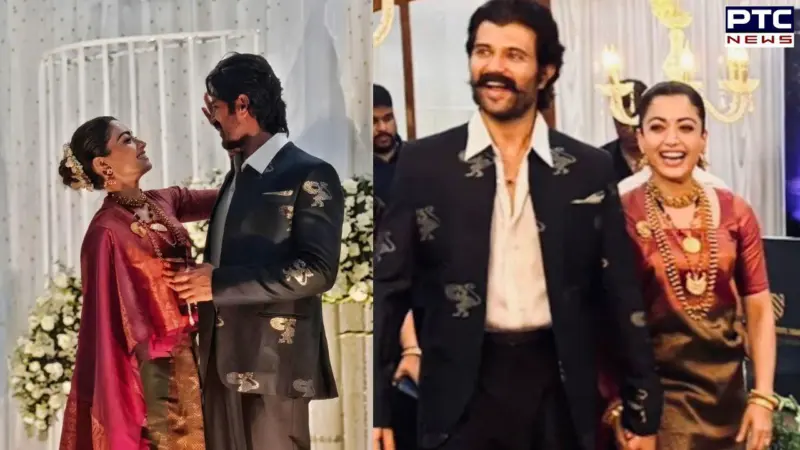 Vijay Deverakonda can't stop gushing over Rashmika Mandanna in Coorg reception speech