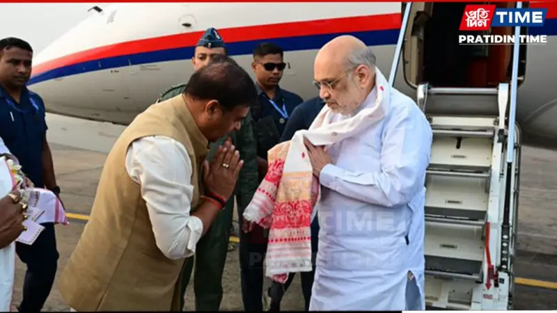 Amit Shah Arrives in Guwahati for Two-Day Visit