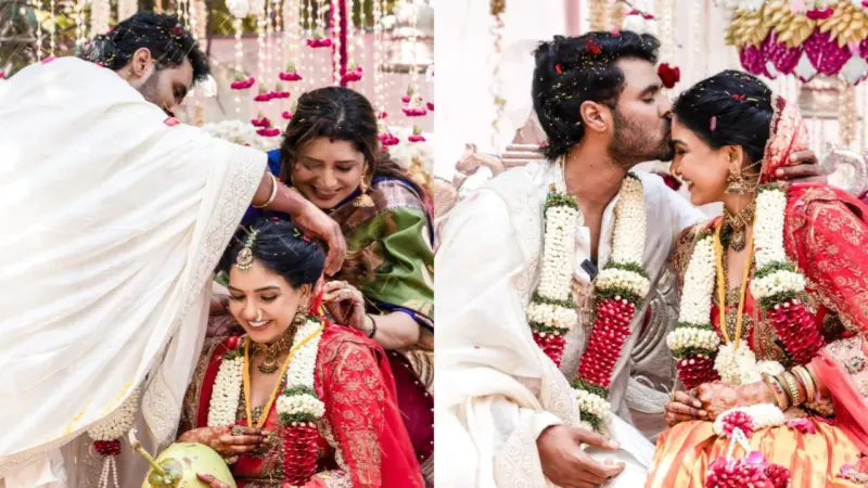Bigg Boss Tamil couple Amir and Pavani Reddy tie the knot; newlyweds Priyanka Deshpande-DJ Vasi Sachi attend ceremony