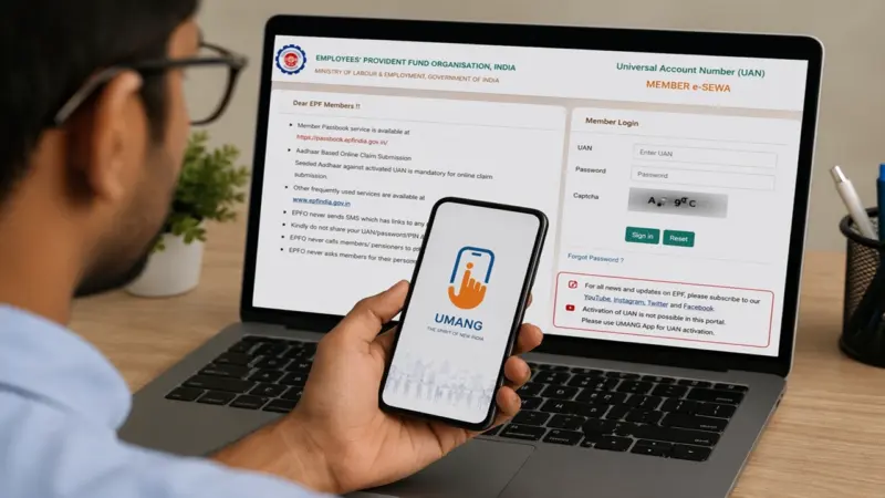 UAN Activation Shifts to UMANG App, EPFO Website Facility Discontinued