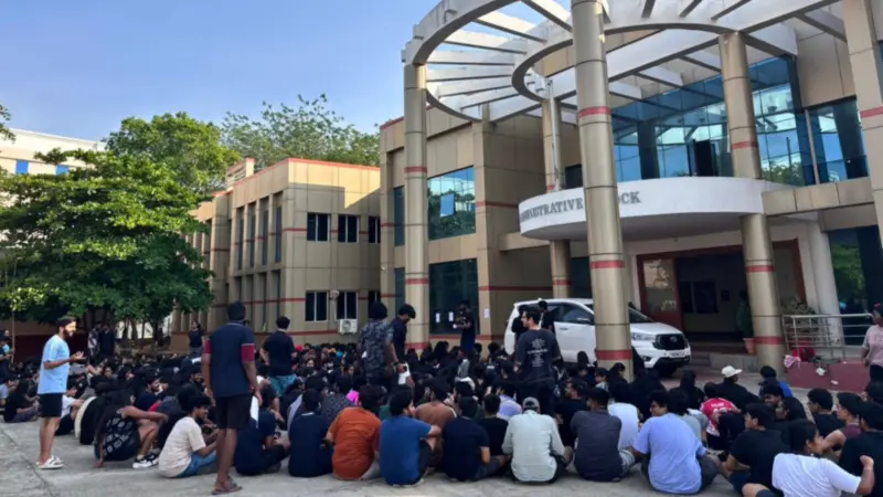 TNNLU students protest after VC says women wearing shorts invites sexual harassment