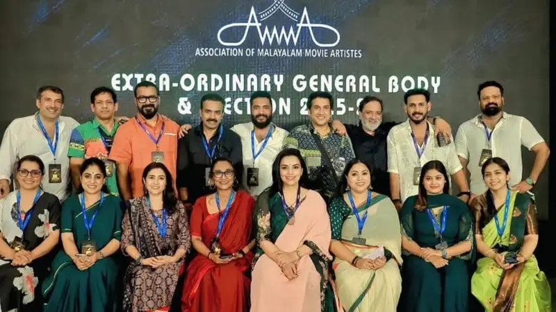 Shwetha Menon makes history as AMMA's first woman President, Kukku Parameswaran wins General Secretary