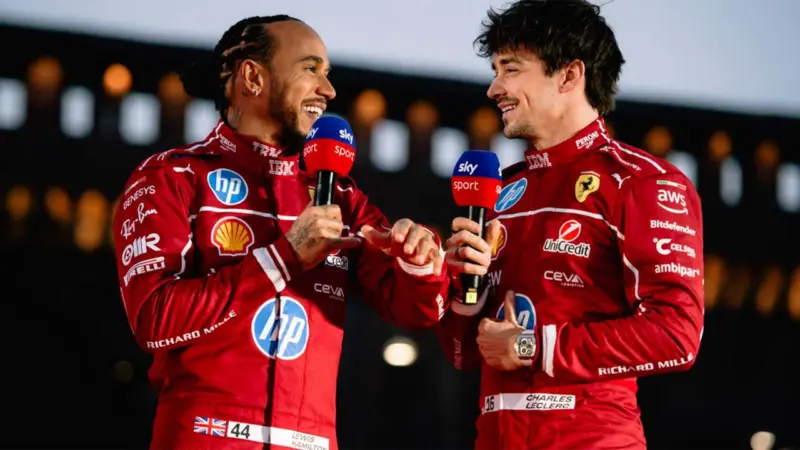 Charles Leclerc Hilariously Demands An F1 Title From Lewis Hamilton as 'Delayed Wedding Gift'
