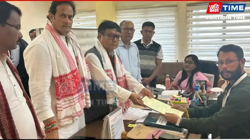 Assam: Congress Leader Debabrata Saikia Files Nomination to Contest Nazira