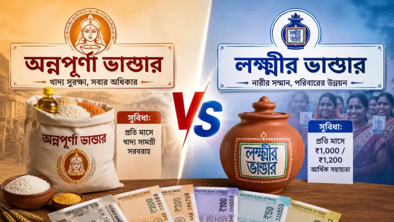 Lakshmir Bhandar VS Annapurna Bhandar: ১ জুন থেকে মিলবে ভাতা, লক্ষ্মীর ভাণ্ডার নাকি অন্নপূর্ণা ভাণ্ডার- পাবেন কোনটা?