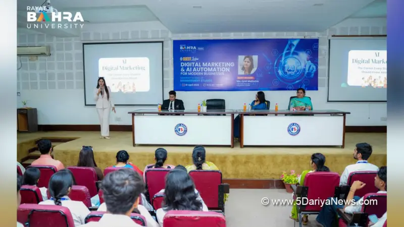 डिजिटल मार्केटिंग और एआई ऑटोमेशन पर गेस्ट लेक्चर आयोजित