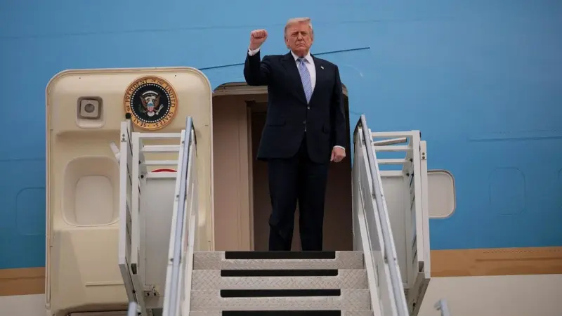 Donald Trump China Visit Highlights | Trump leaves China aboard Air Force One