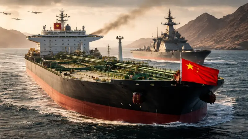 China's Bold Move: Chinese Ship Crosses Strait of Hormuz, United States Fails to Block Route
