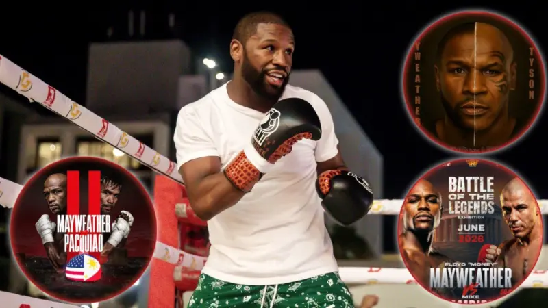 "Must Owe God Money" - Floyd Mayweather Booking Three Fights in 2026 Has Fans Worrying About 49-Year-Old Boxer