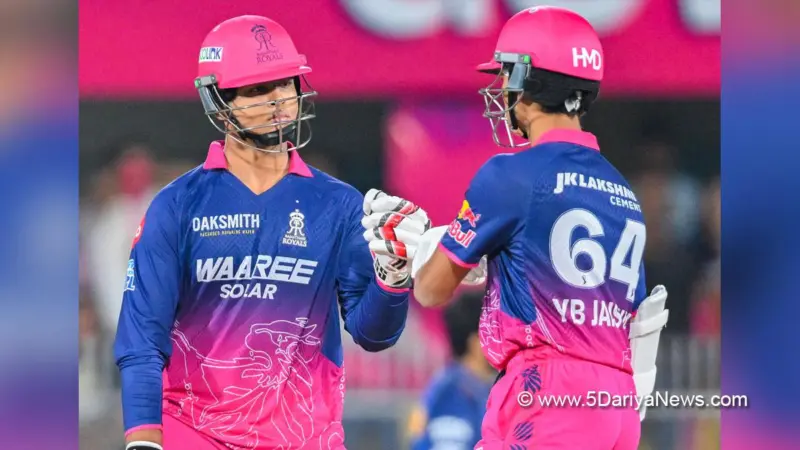 आईपीएल 2026 : बारिश से प्रभावित मैच में चमके यशस्वी जायसवाल-वैभव सूर्यवंशी, आरआर ने 27 रन से एमआई को हराया
