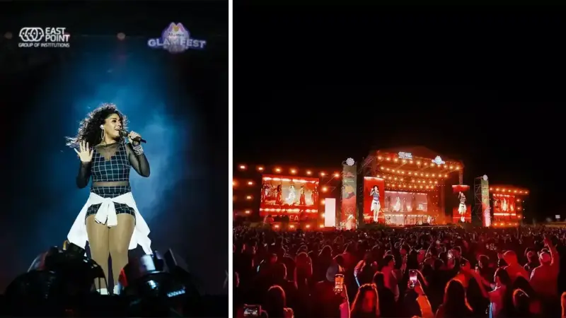 Sunidhi Chauhan Enthralls Thousands at East Point Group of Institutions During Samskruthi 2K26