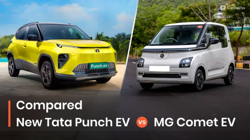Tata Punch EV Facelift Vs MG Comet EV Compared: Which City-Friendly EV Should You Pick?