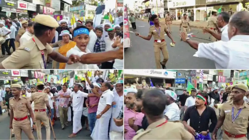 പട്ടാമ്പിയില്‍ കൊട്ടിക്കലാശത്തിനിടെ സംഘര്‍ഷം: കല്ലേറും കൂട്ടത്തല്ലും; പൊലിസുകാരനടക്കം അഞ്ച് പേര്‍ക്ക് പരുക്ക്
